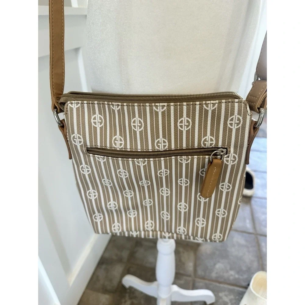 GIANI BERNINI Tonal Signature‎ Canvas Crossbody Preowned